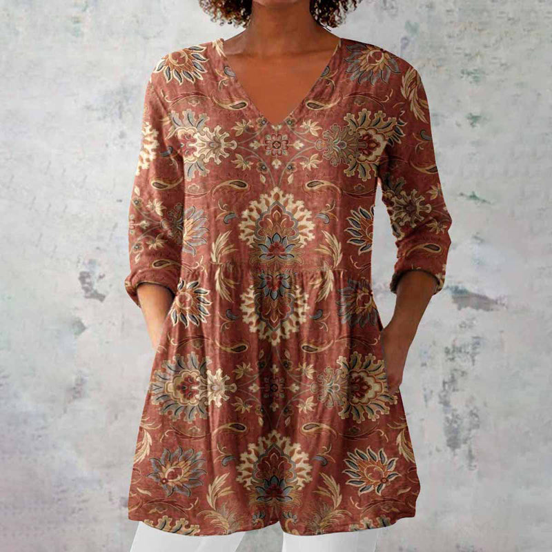 Levoire | Chemise À Imprimé Ethnique 5XL