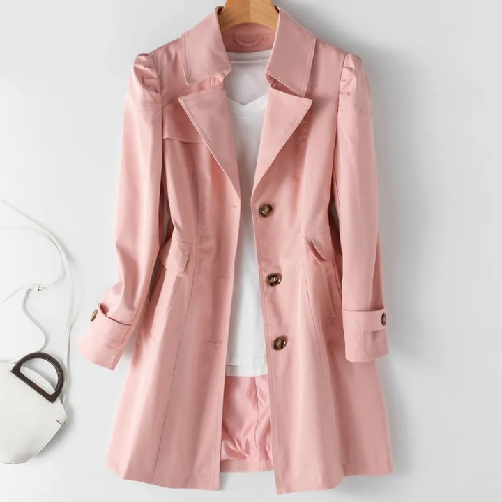 Levoire | Trench-Coat Avec Boutons Pour Femmes Rosa