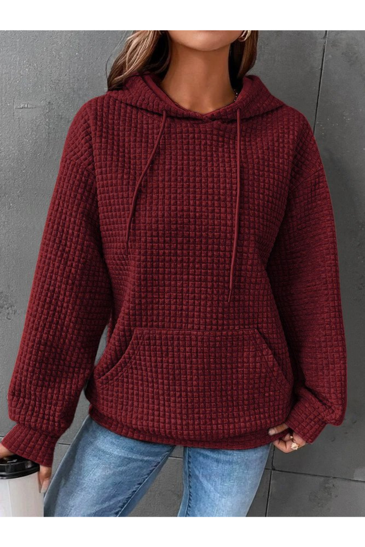 Levoire | Chauffe Pullover Femmes Capuche Bordeaux