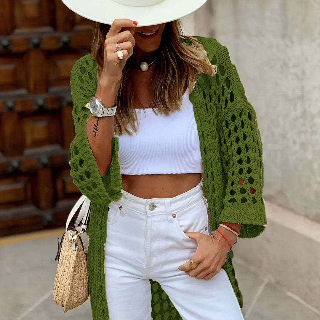 Levoire | Gilet Tricoté Élégant Et Confortable Couleur olive