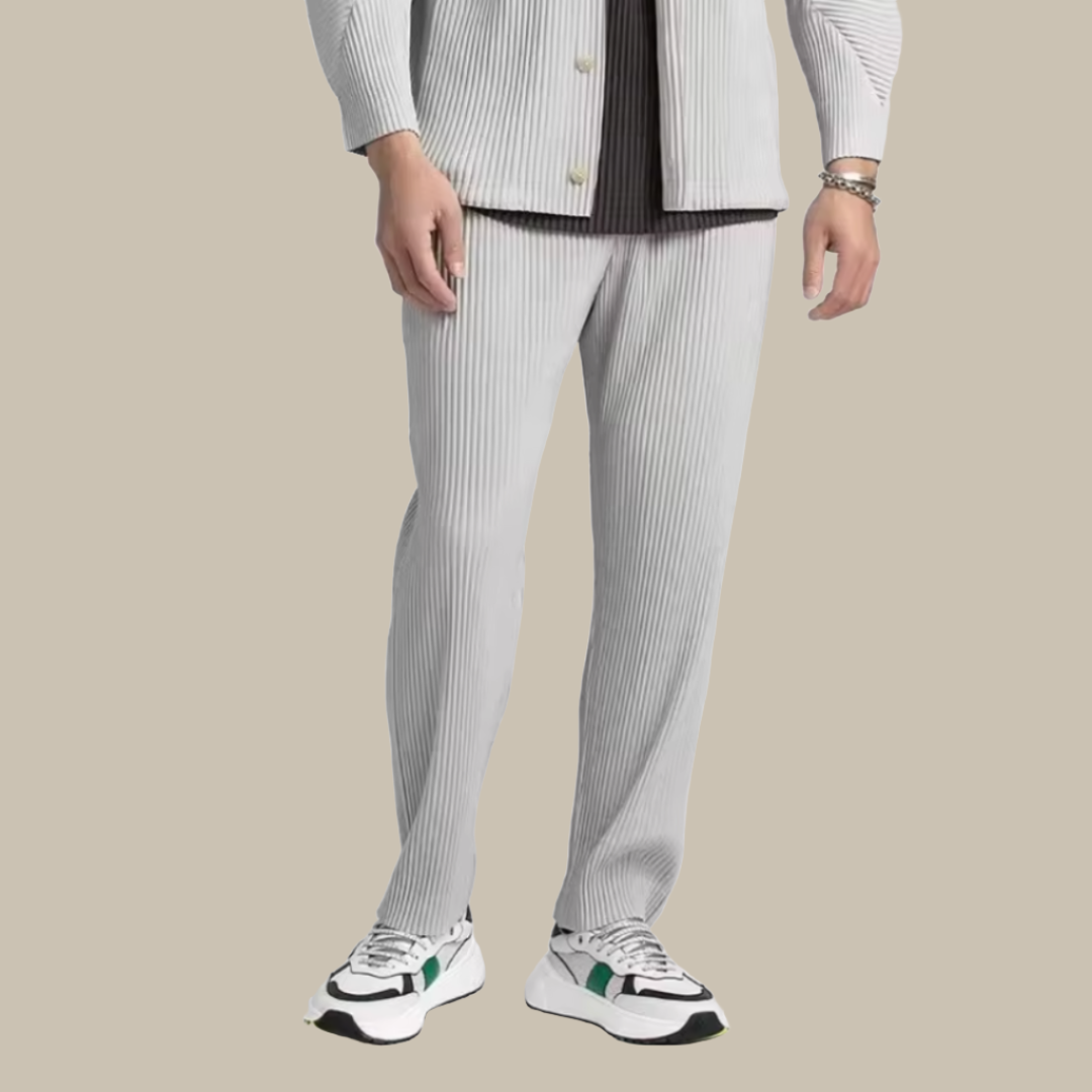 Levoire | Pantalons En Coton Regular Fit Élégants gris S