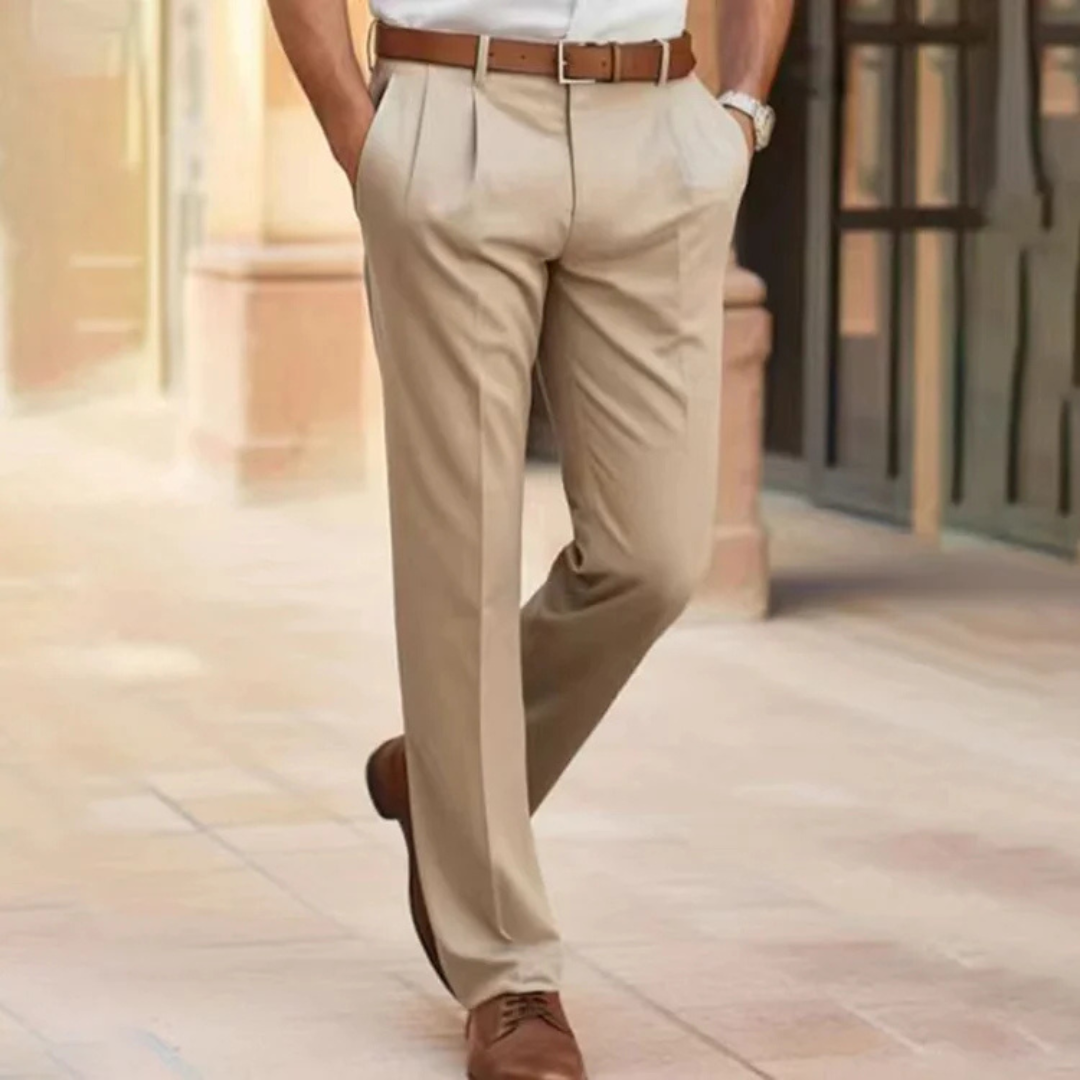 Levoire | Pantalon Élégant Pour Homme Beige