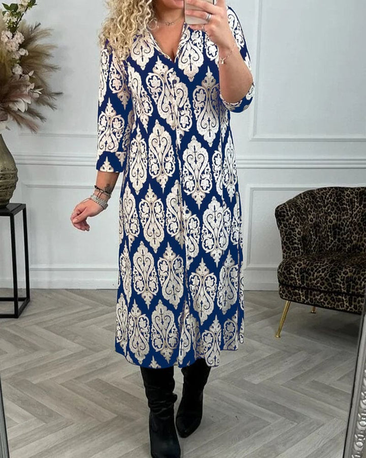 Levoire | Robe Élégante Avec Des Fentes Latérales Chic