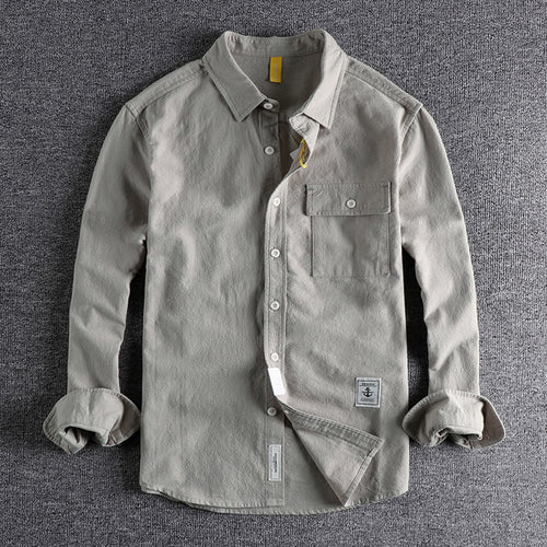 Levoire | Chemise Classique Avec Design Texturé Pour Une Ambiance Automnale