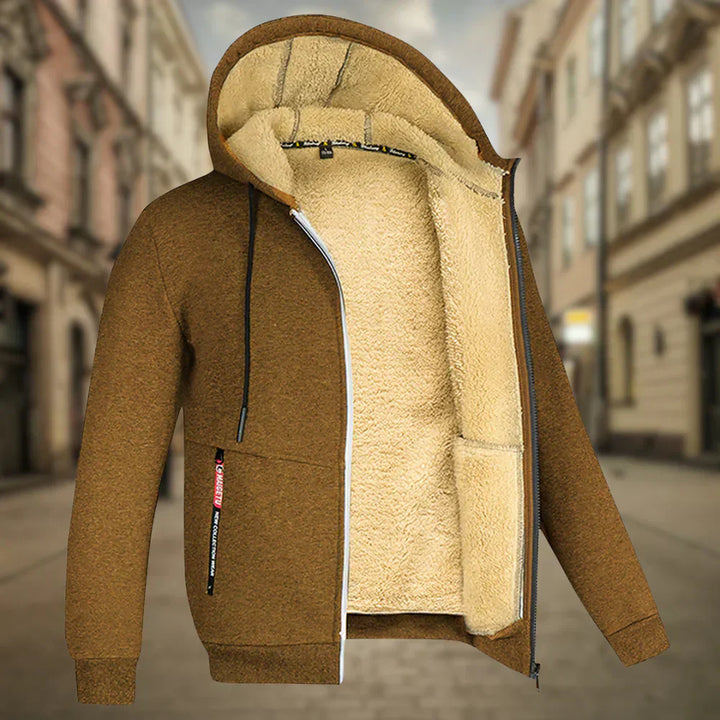Levoire | Hoodie Fleece Homme Braun