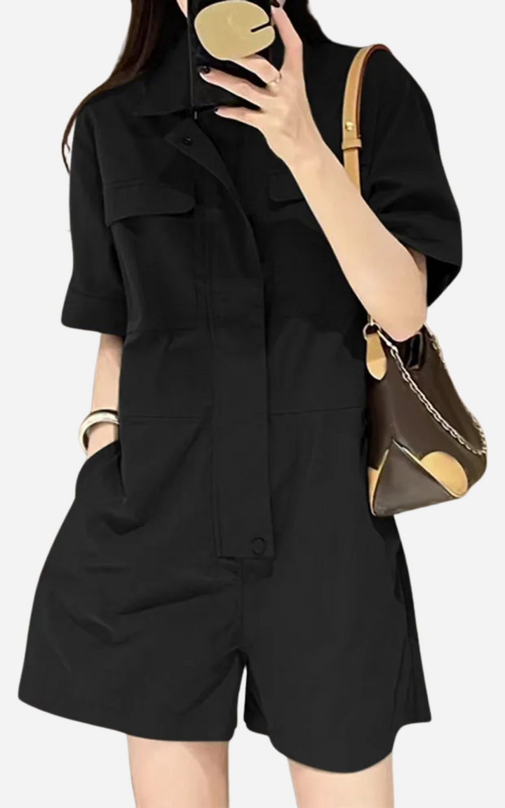 Levoire | Short Cargo Women Practical And Urban Style Noir