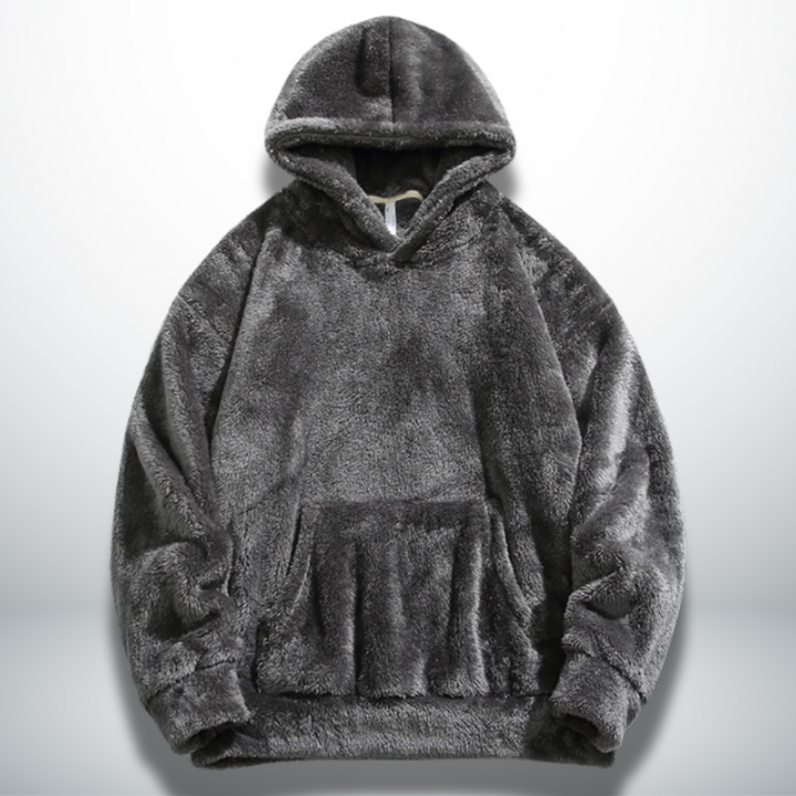 Levoire | Sweatshirt chaud et doux oversize unisexe Gris Foncé