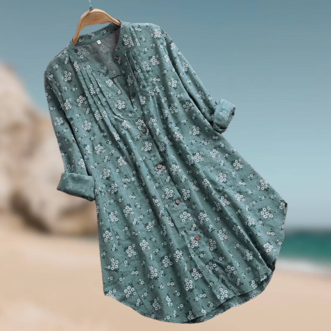 Levoire | Chemisier floral décontracté Verde