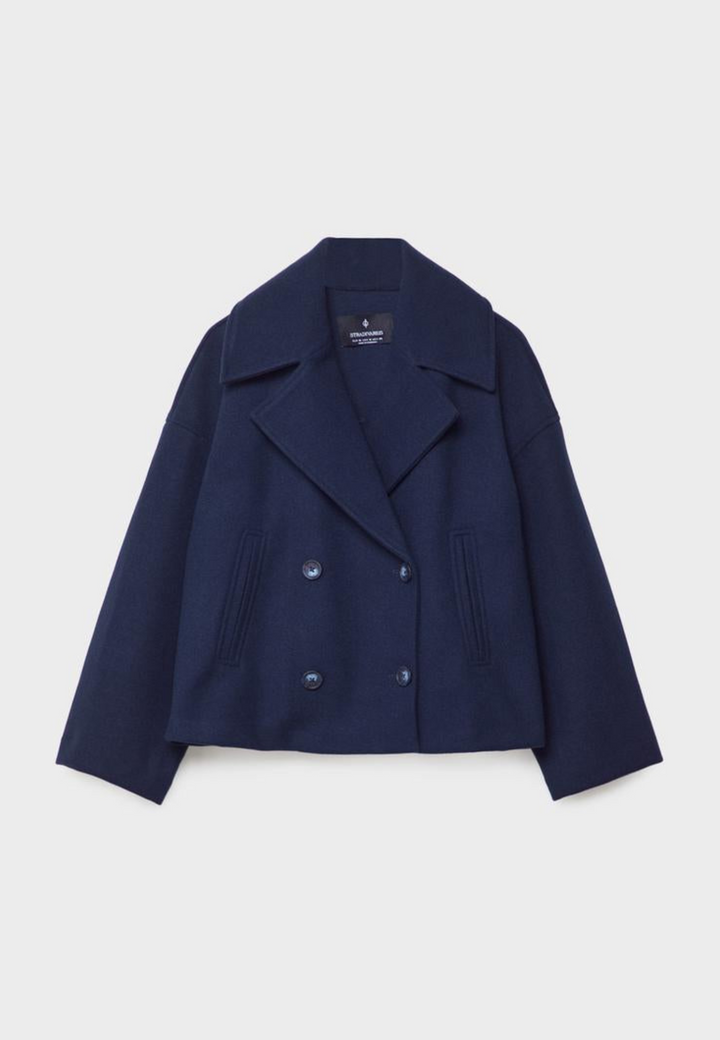 Levoire | Femme Veste courte croisée look tendance Bleu