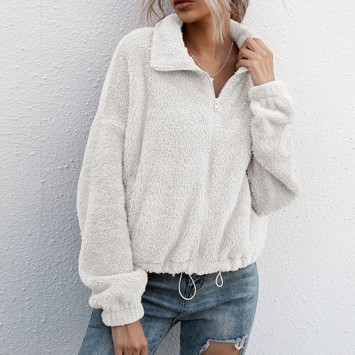 Levoire | Sweat À Capuche Zippé Pratique Blanc