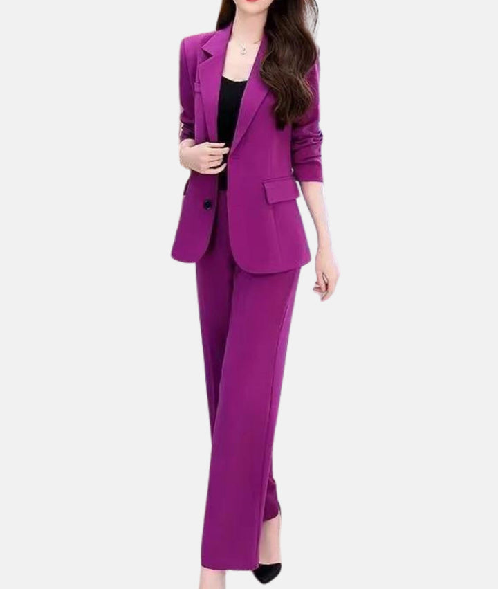 Levoire | Combinaison Élégante Avec Blazer Cintré Lilas