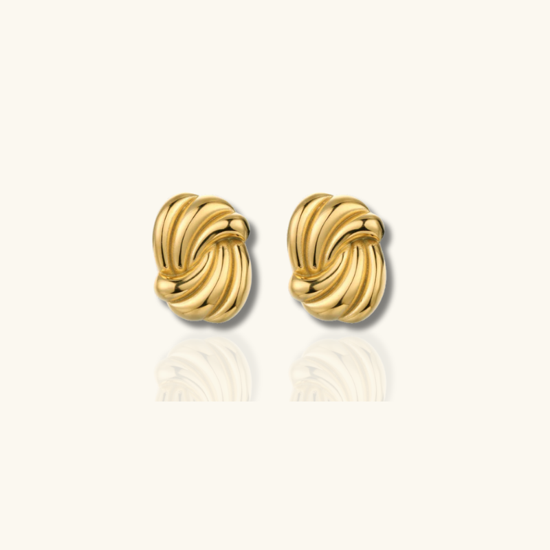 Levoire | Twist Knot Boucles D'Oreilles Design Élégant Or