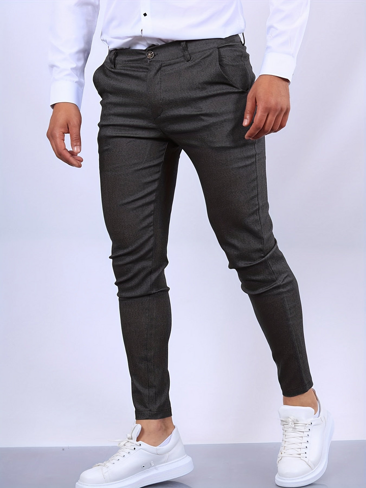 Levoire | Pantalon Chino Élégant et Confortable pour Hommes Gris foncé