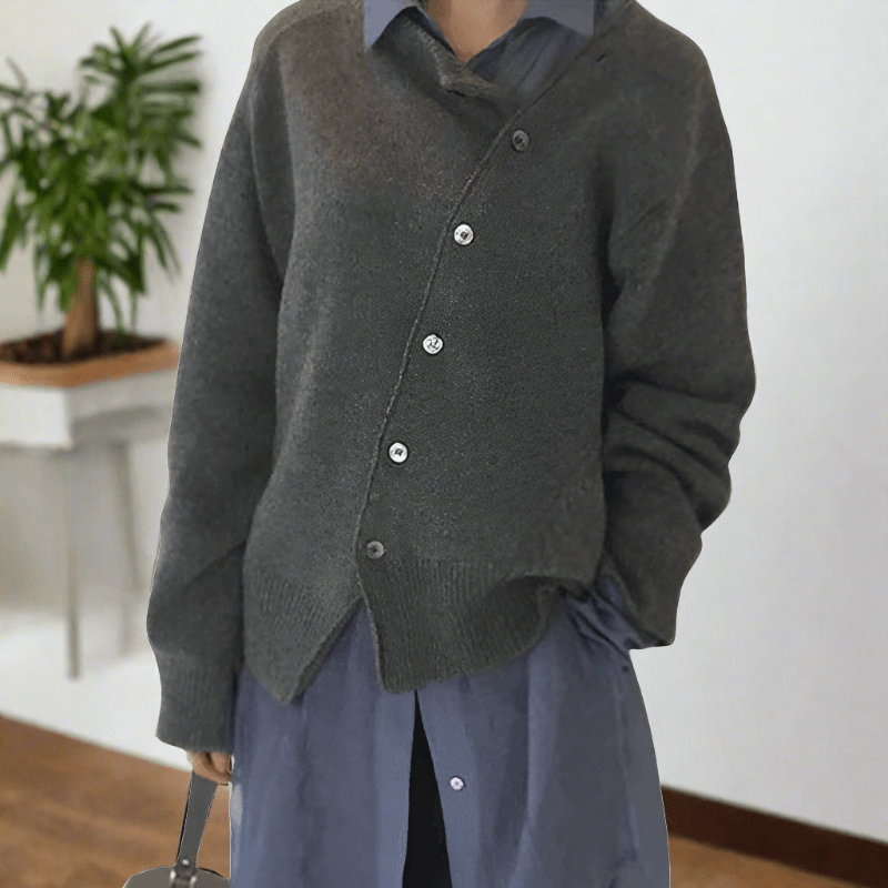Levoire | Veste En Maille Décontractée Harmaa (Il ne reste que 4 unités)