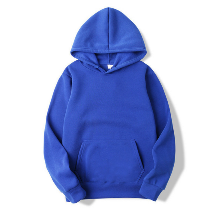 Levoire | Rento Manches Longues Sweat À Capuche Ample Avec Poches Bleu