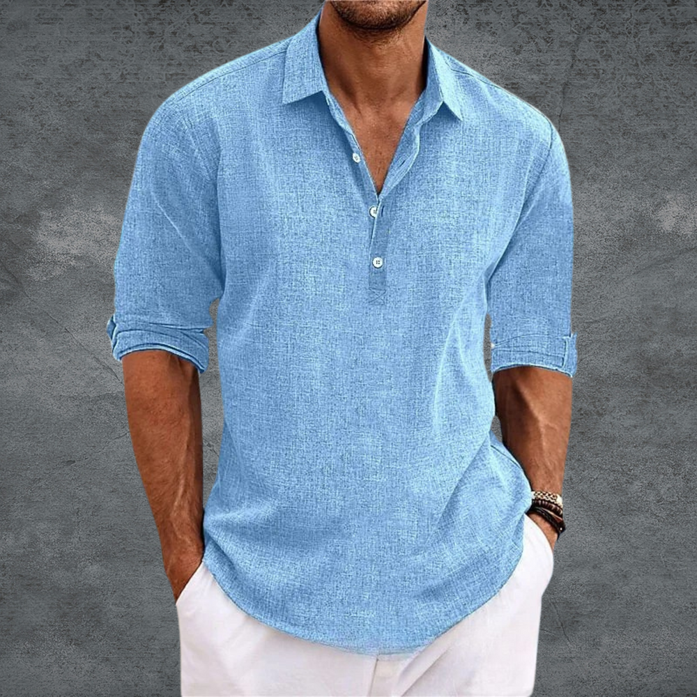 Levoire | Chemise Élégante Et Décontractée Bleu Ciel