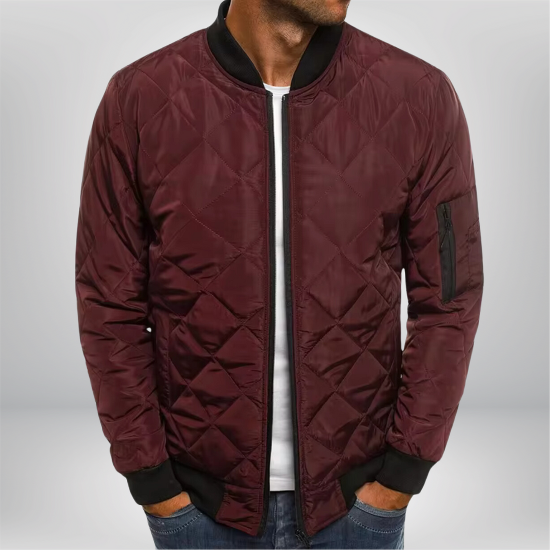 Levoire | Veste bomber rembourrée Bordeaux