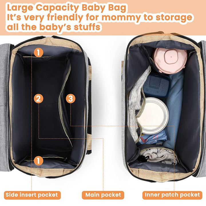 Levoire | Le tout-en-un sac à langer intelligent Sac pratique avec station à langer