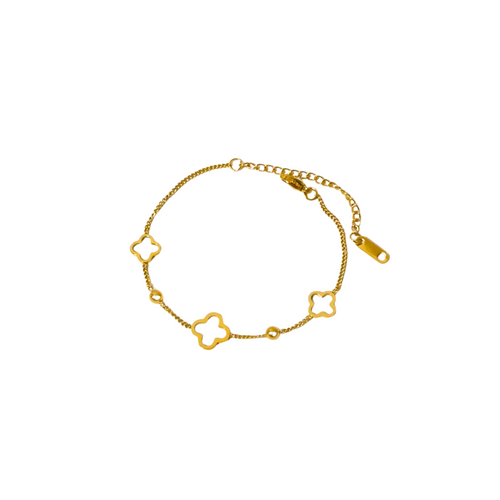 Levoire | Bracelet Avec Des Feuilles De Trèfle Ouvertes