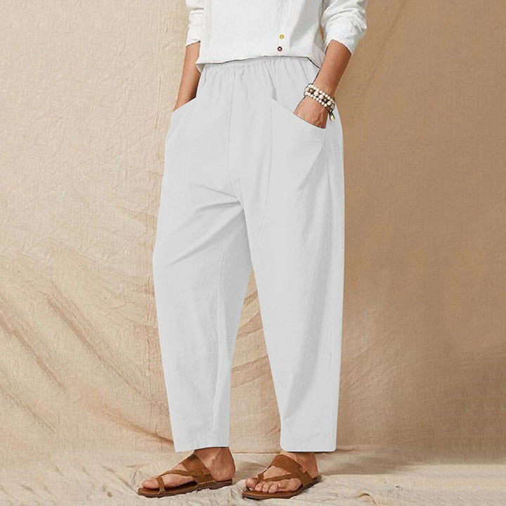 Levoire | Pantalons D'Été Colorés Et Légers Pour Femmes Blanc