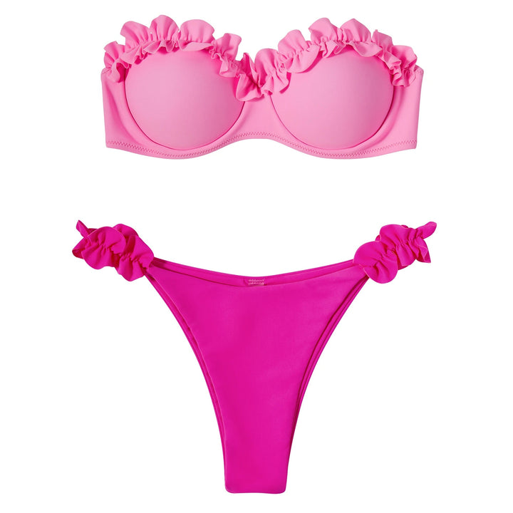 Levoire | Lara Bikini Reine De La Jungle - Sans Bretelles Et Sexy Rosa