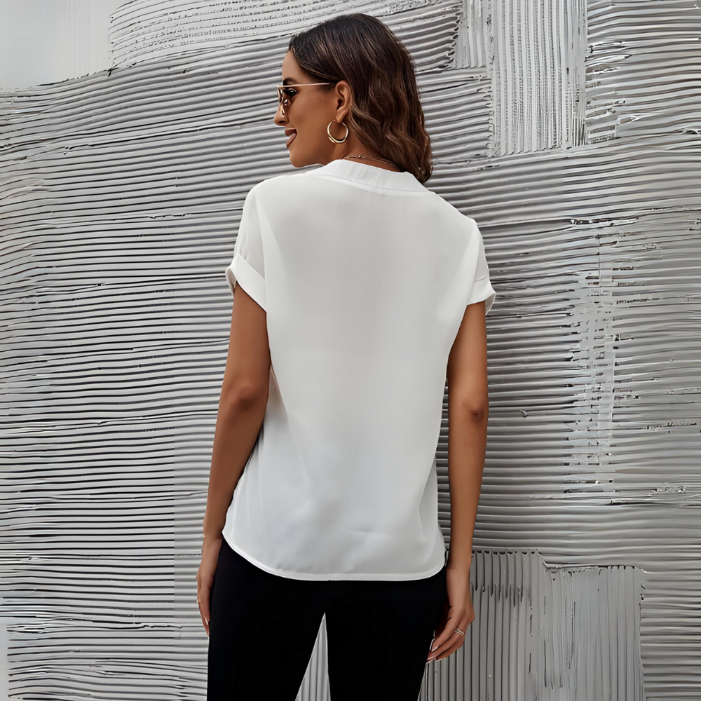 Levoire | Chemise Blanche Pour Femme | Manches Courtes