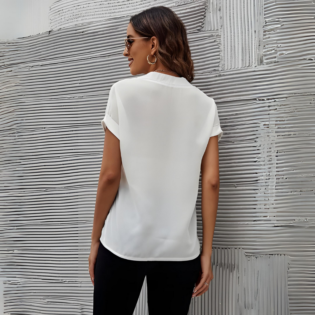 Levoire | Chemise Blanche Pour Femme | Manches Courtes