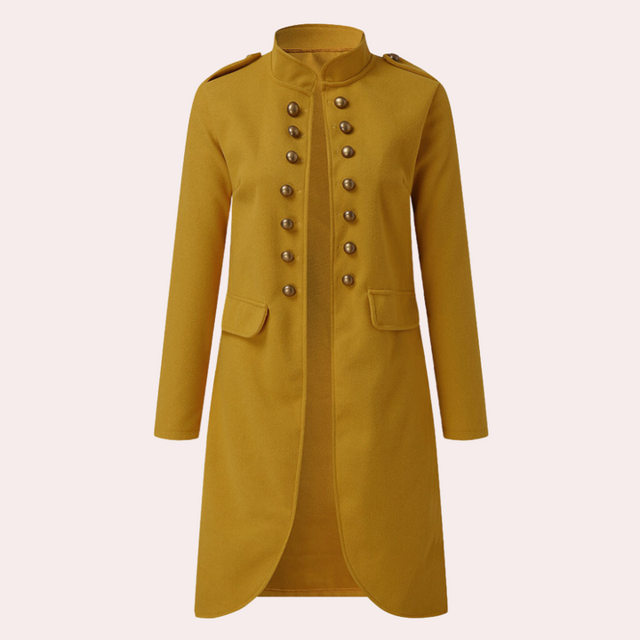 Levoire | Veste mi-longue pour femmes Veste classique pour femmes Jaune