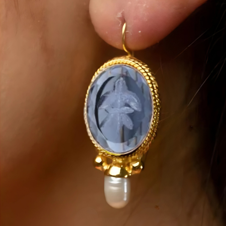 Levoire | Collection De Vin Cameo Boucles D'Oreilles Finition Perle