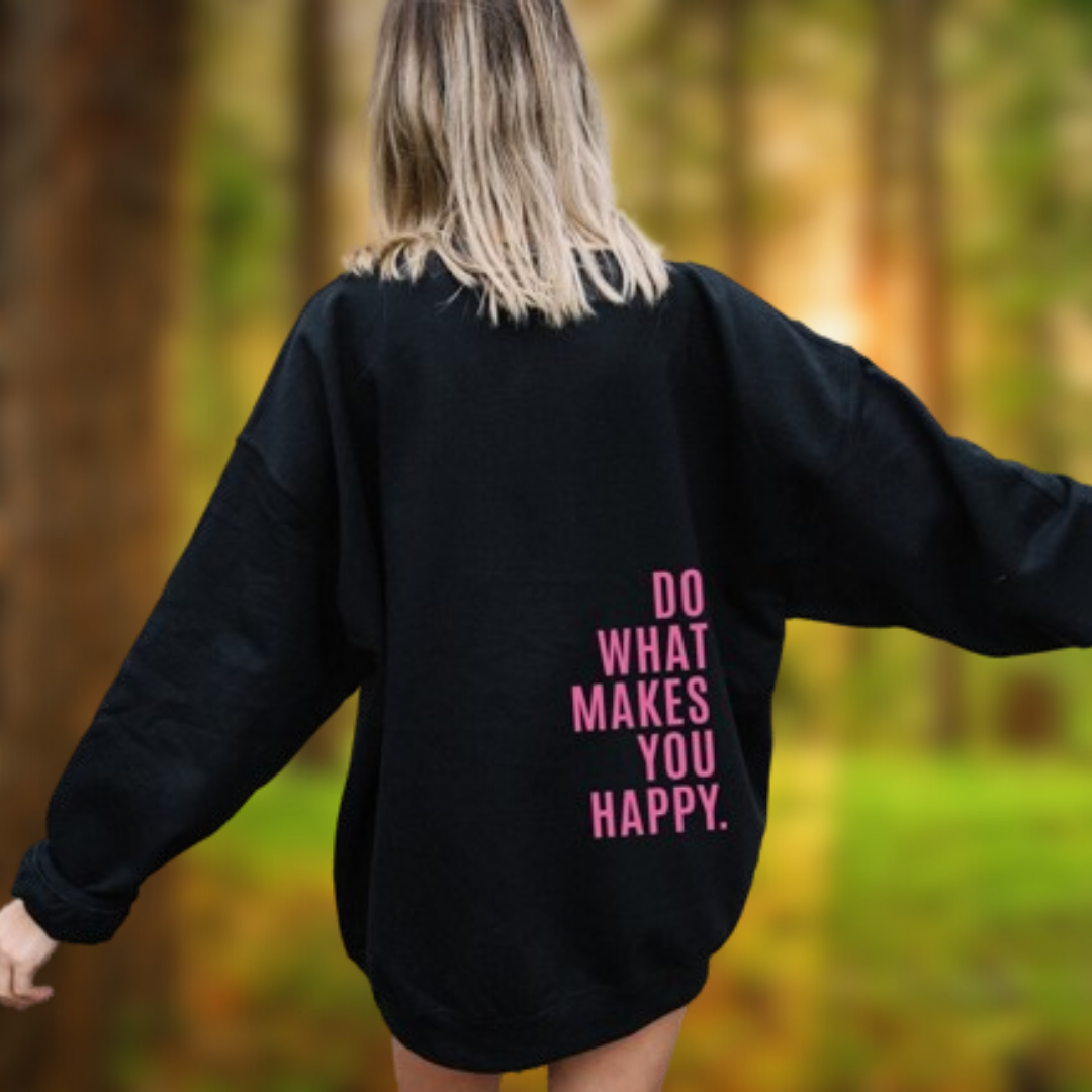 Levoire | Sweatshirt femme avec écriture motivante Nero