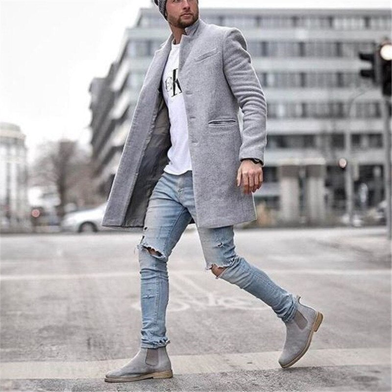 Levoire | Manteau Long Classique Gris