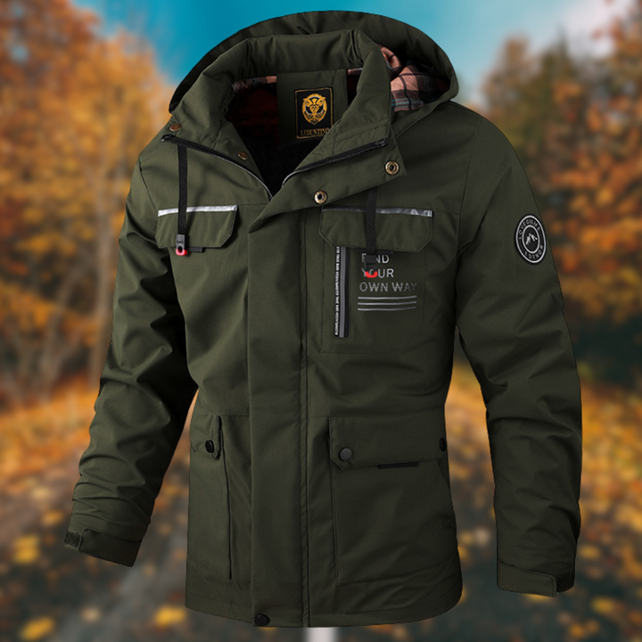 Levoire | Veste homme avec capuche Vert kaki