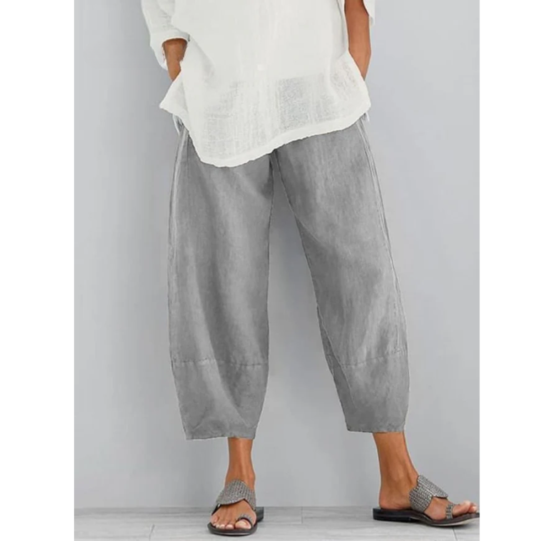 Levoire | Pantalons En Lin Gris