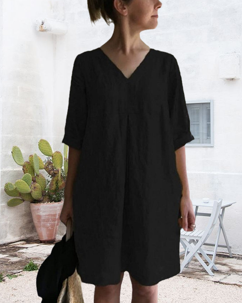 Levoire | Tunique Informative Robe À Col V