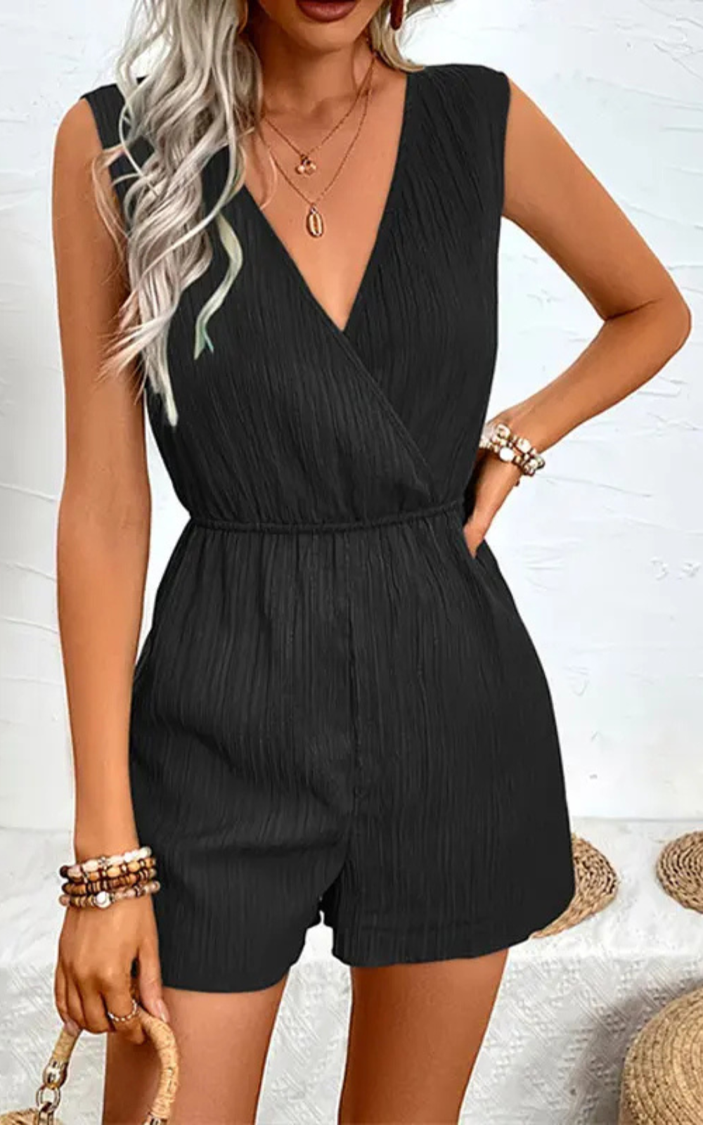 Levoire | Robe Décontractée Élégante Courte Pour Femmes Noir