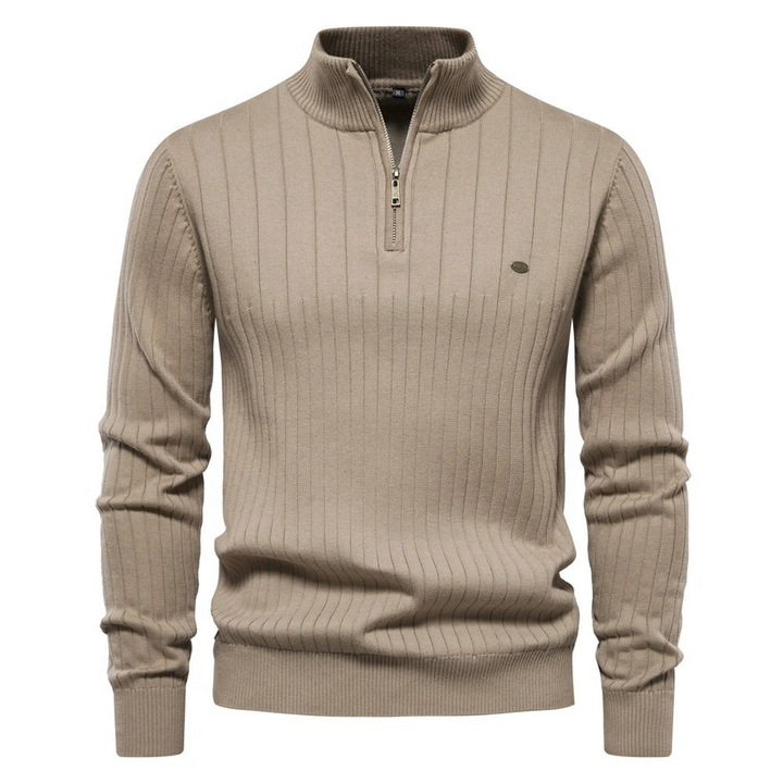 Levoire | Pull En Tricot Pour Hommes Au Style Décontracté Beige