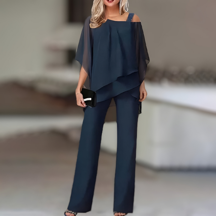 Levoire | Super Beau Ensemble Deux Pièces Pour Femmes Marine bleu