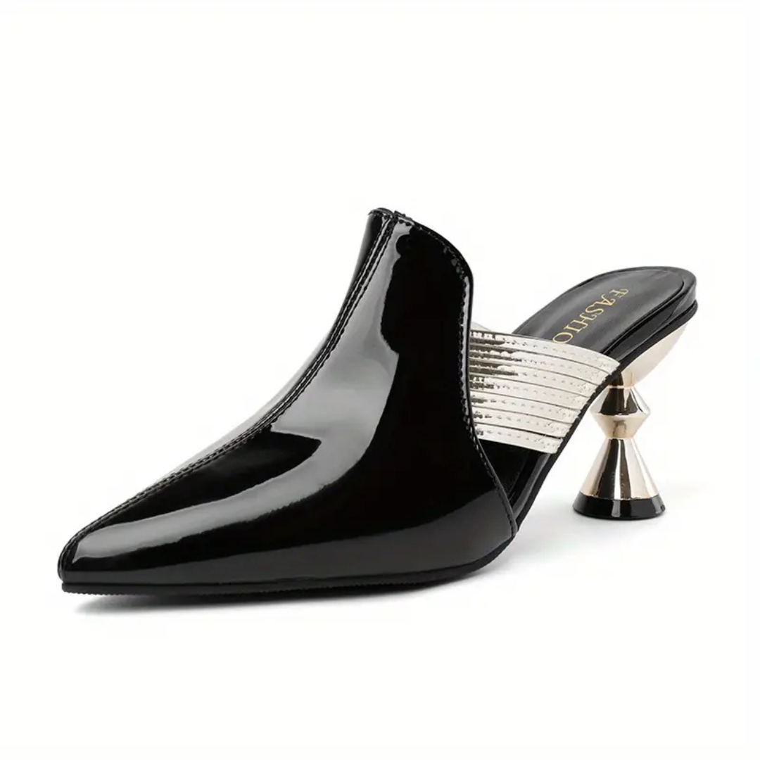Levoire | Sandales À Levoire | Talons Pour - Femmes, À Enfiler - À Bouts Pointus Noir