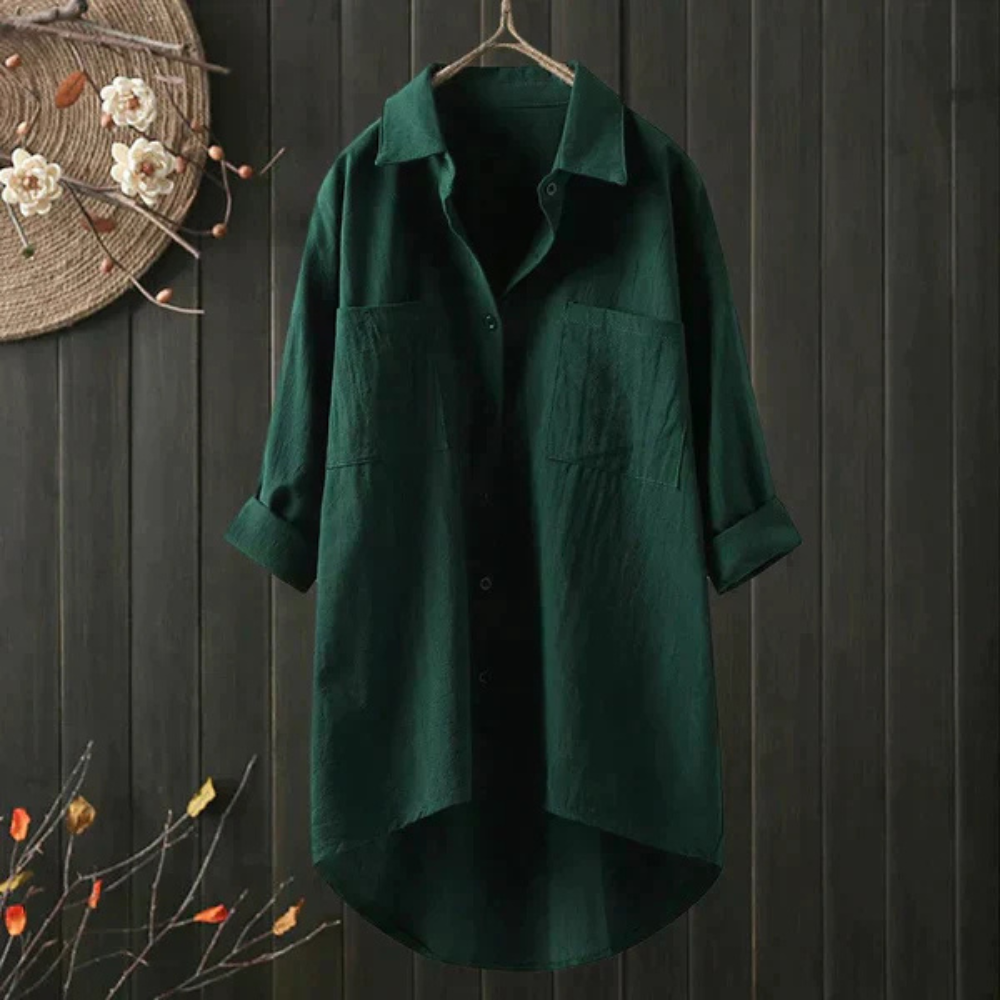 Levoire | T-Shirt Long Et Léger En Coton Vert