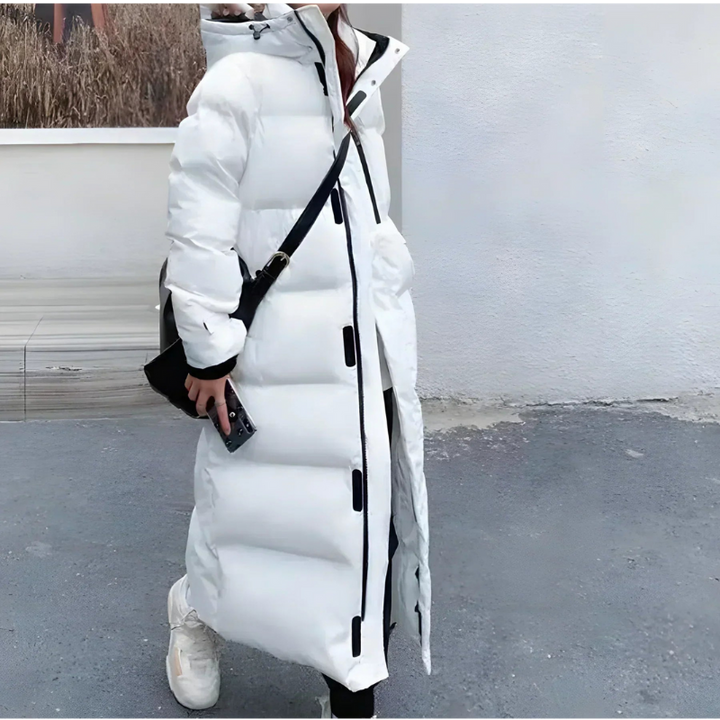 Levoire | Manteau FR Femmes Long Noir Blanc