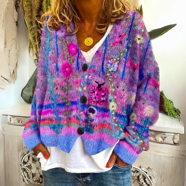 Levoire | Élodie Gilet Plus Chaud Et Élégant Violeta