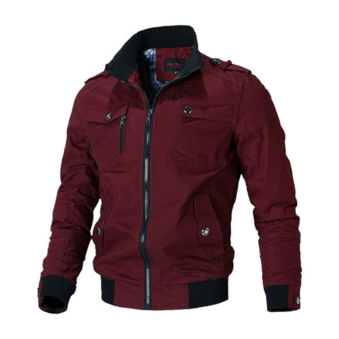 Levoire | Veste pour hommes chaude bomber Rot