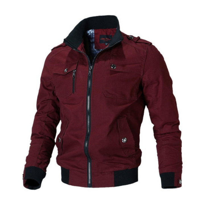 Levoire | Veste pour hommes chaude bomber Rot