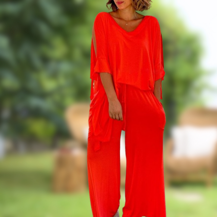 Levoire | Completo large décontracté Rosso