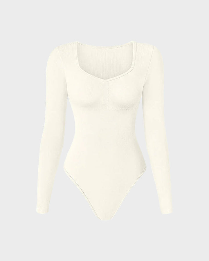 Levoire | Bodysuit À Décolleté En V Modelant Blanc