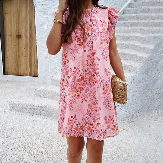 Levoire | Robe Froncée Imit Imprimé Floral Tyylin 4