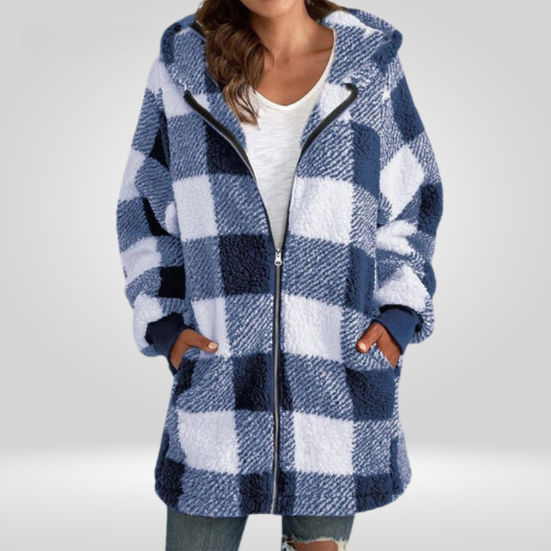 Levoire | Veste à carreaux confortable Bleu