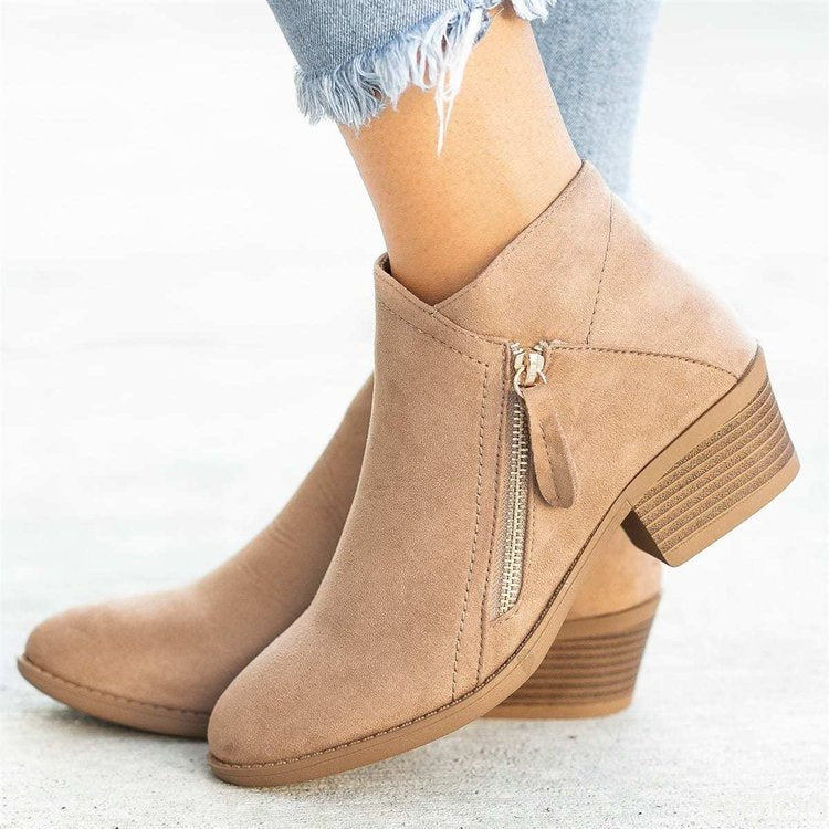 Levoire | Bottines - Confort élégant et élégance stable Beige