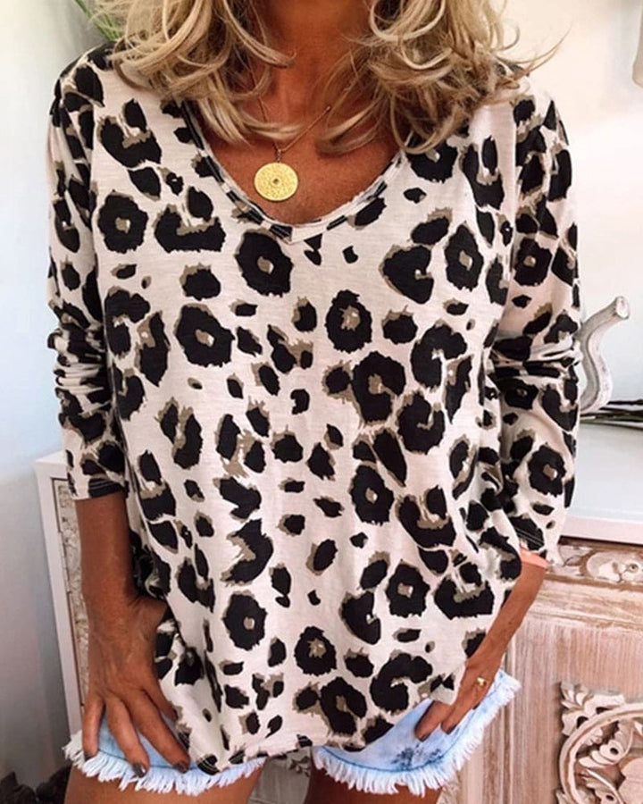Levoire | Chemise À Manches Longues Avec Imprimé Léopard