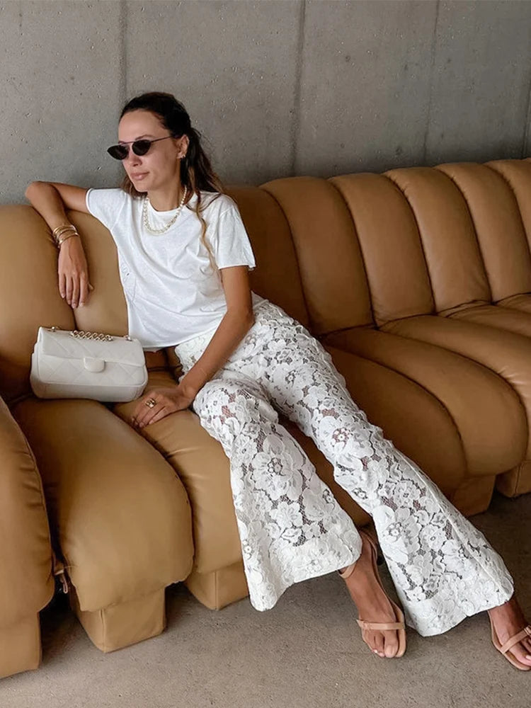 Levoire | Été Sexy Blonde Transparent Pantalon